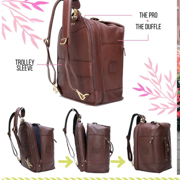 Wool & Oak Bags Wool And Oaks Voyager Set Duffel Pro Backpack In